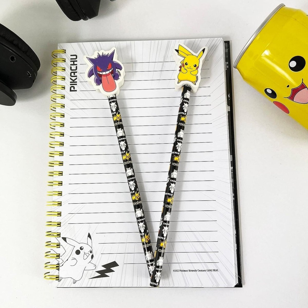 Pokemon Pencils with Eraser Toppers: Pack of 2 - Inspire Newquay