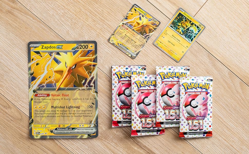 Pokémon TCG: Scarlet & Violet—151 Collection—Zapdos ex - Inspire Newquay