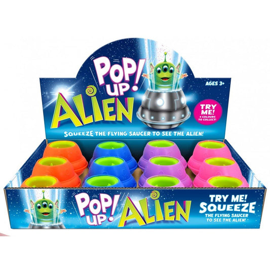 Pop Up Alien in Flying Saucer Assorted - Inspire Newquay