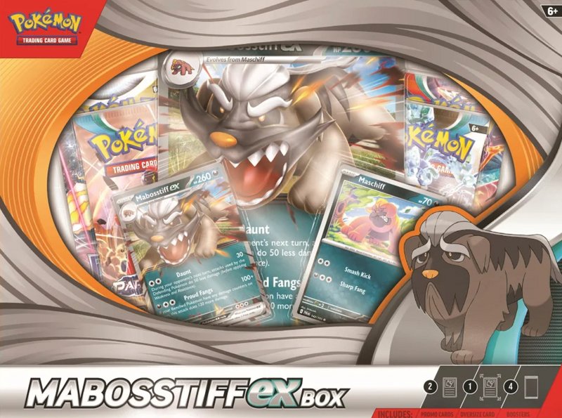 PRE ORDER Pokemon Mabosstiff EX Collection Box - Inspire Newquay