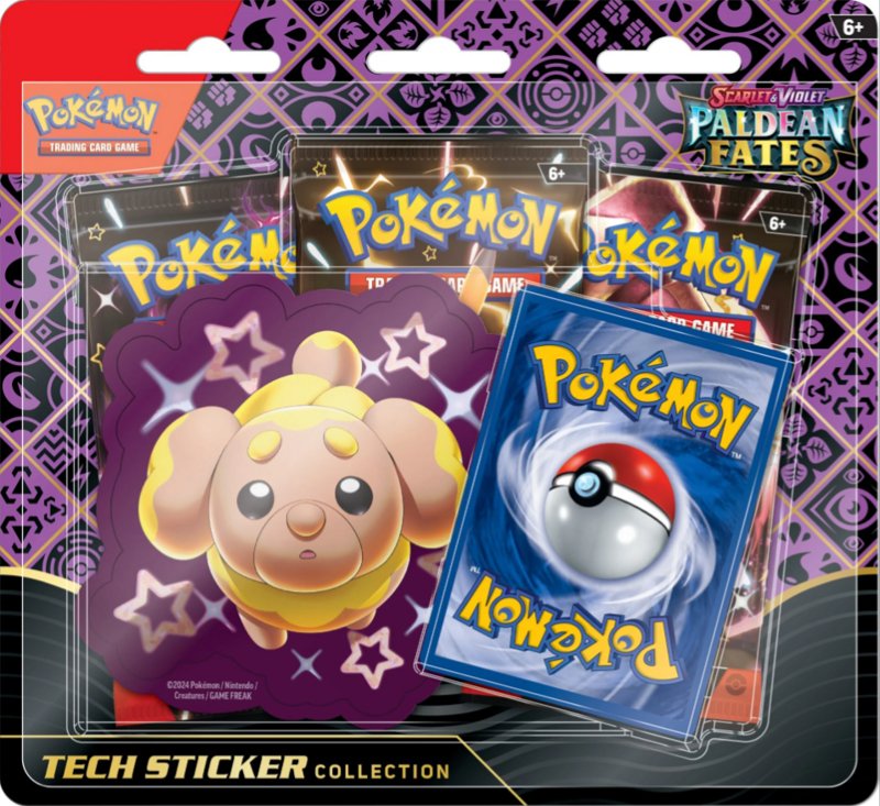 PRE ORDER Pokemon Paldean Fates Tech Sticker Collection - Inspire Newquay
