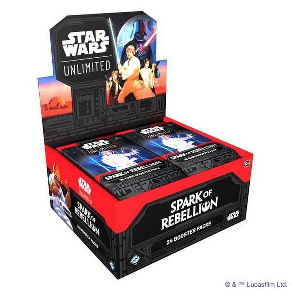 PRE ORDER Star Wars Unlimited - Spark Of Rebellion - Booster Box - Inspire Newquay