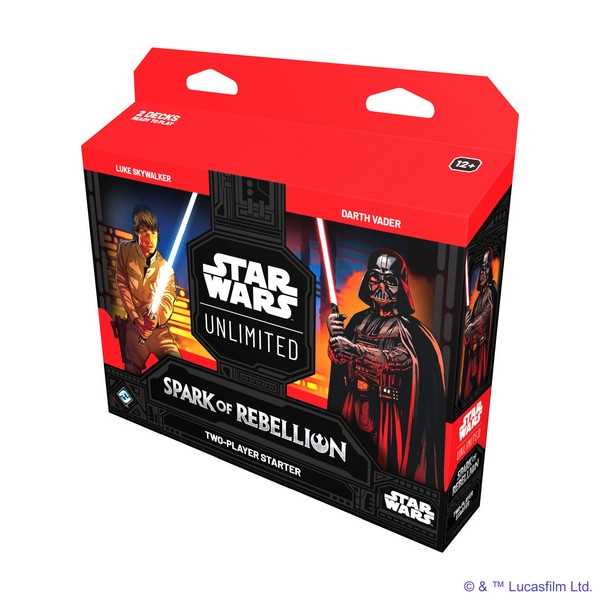 PRE ORDER Star Wars: Unlimited Spark of Rebellion Two-Player Starter (Luke Vs Vader) - Inspire Newquay
