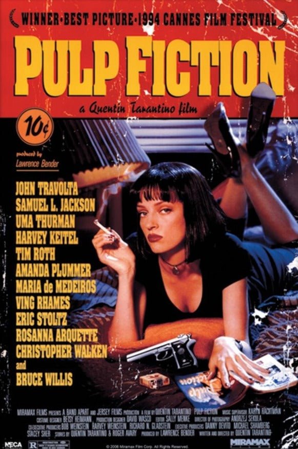 Pulp Fiction - Uma On Bed Maxi Poster - Inspire Newquay