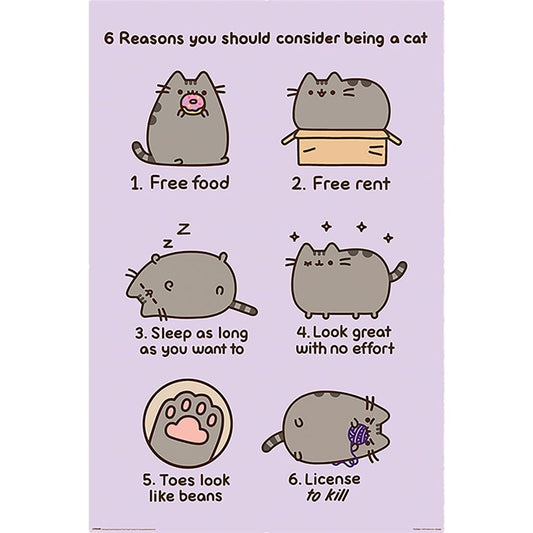 Pusheen (Reasons To Be A Cat) 61 X 91.5cm Maxi Poster - Inspire Newquay