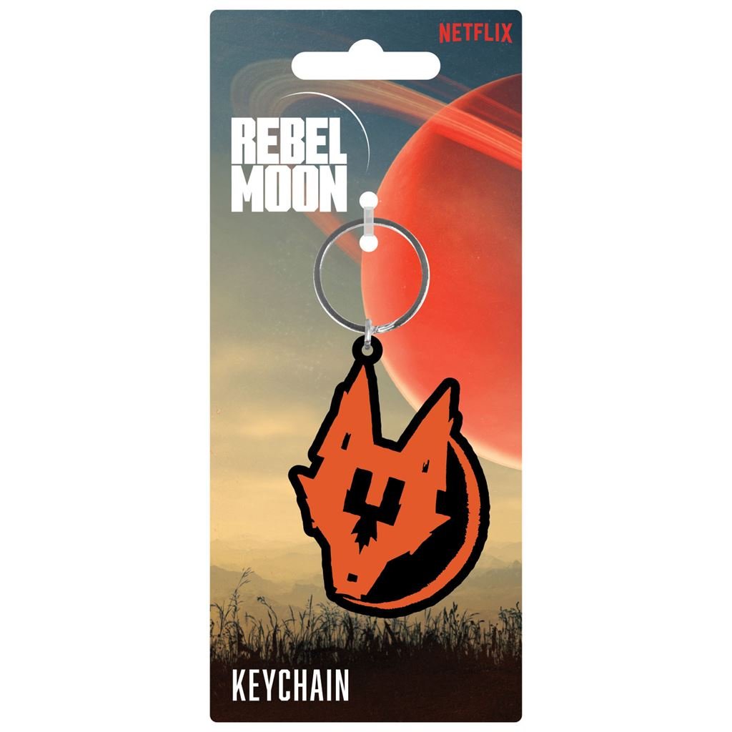 Rebel Moon (Resistance Wolf) Pvc Keychain - Inspire Newquay