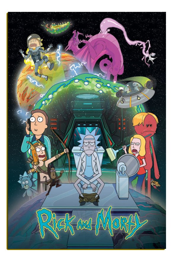 Rick and Morty Toilet Adventure Poster 61x91.5cm - Inspire Newquay