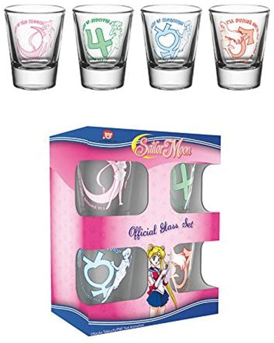 Sailor Moon Set of 4 Shot Glasses - Inspire Newquay