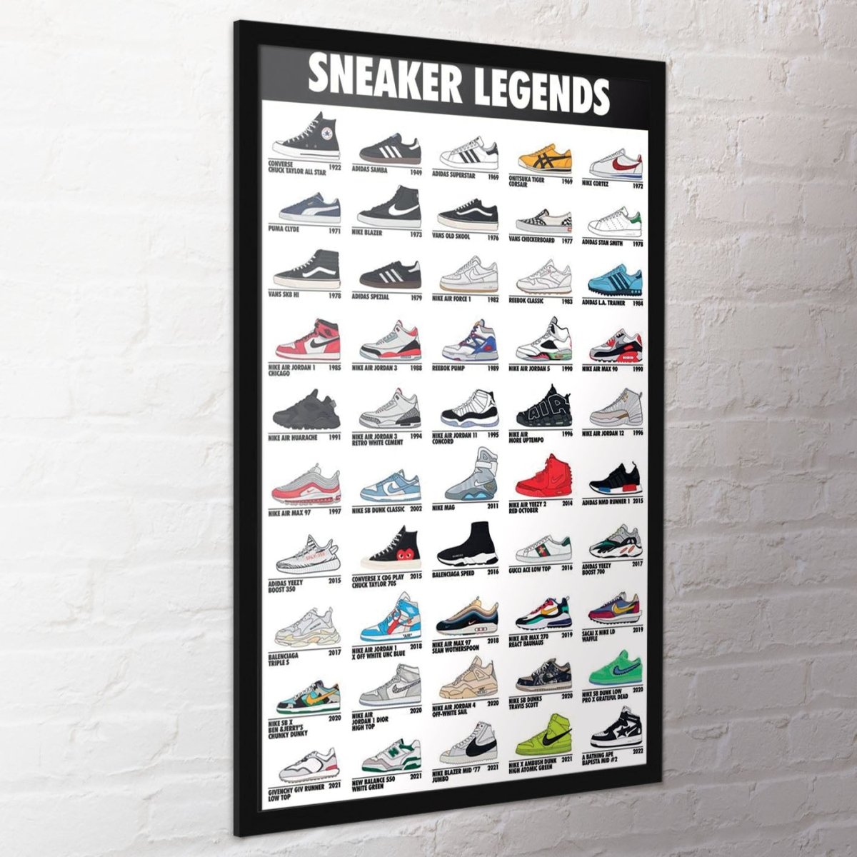 Sneaker Legends 61x91.5 cm 61x91.5 cm Maxi Poster - Inspire Newquay