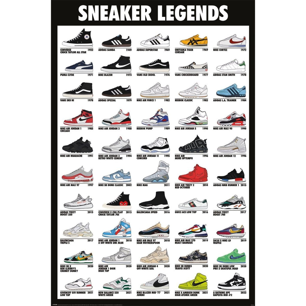 Sneaker Legends 61x91.5 cm 61x91.5 cm Maxi Poster - Inspire Newquay