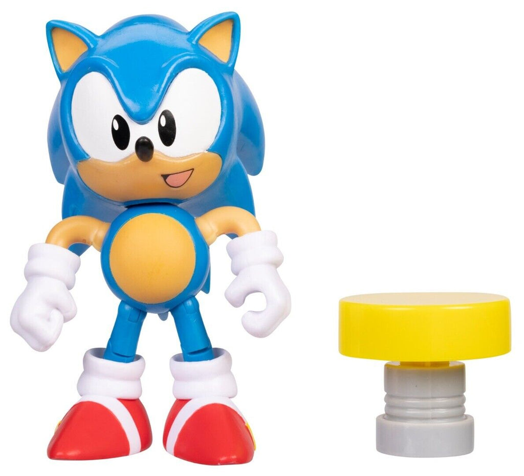 Sonic The Hedgehog 4 Inch Figure - Classic Sonic with Spring - Inspire Newquay
