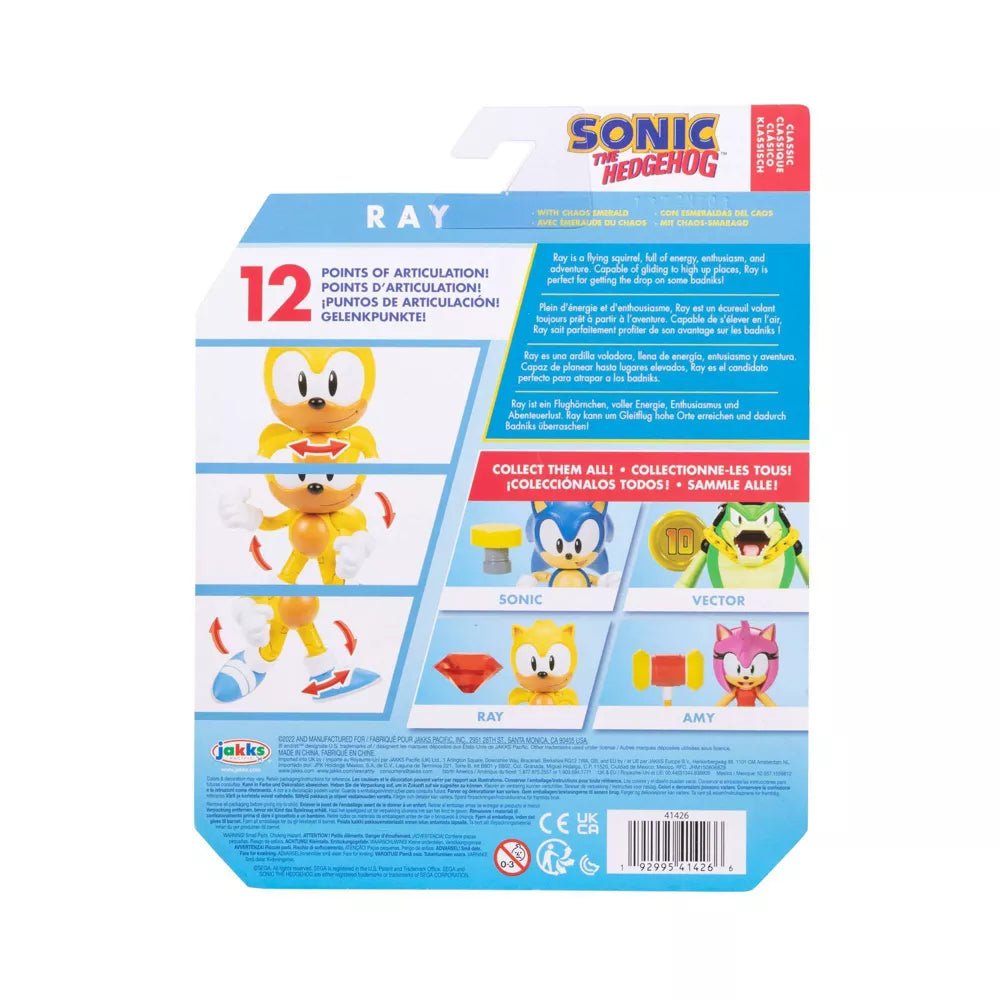 Sonic The Hedgehog Ray 4 inch Action Figure - Inspire Newquay