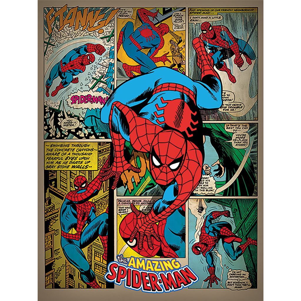 Spider-Man - Retro 60 x 80cm Poster - Inspire Newquay