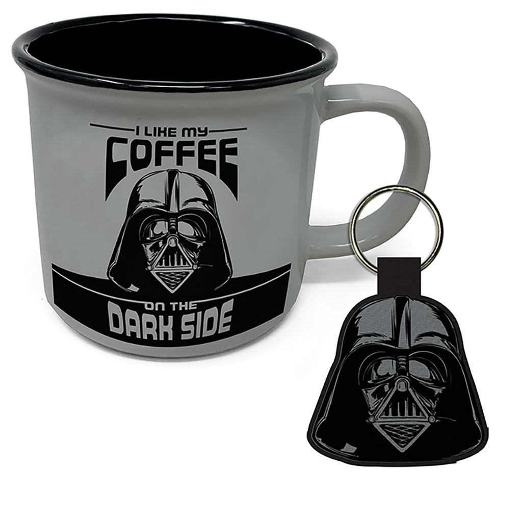 Star Wars (I Like My Coffe On The Dark Side) Campfire Mug Set - Inspire Newquay