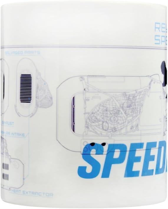 Star Wars The Force Awakens Reys Speeder Sketch Ceramic Mug - Inspire Newquay