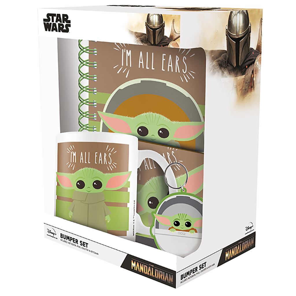 Star Wars: The Mandalorian (I'm All Ears) Bumper Gift Set (Mug, Coaster, Keychain & Notebook) - Inspire Newquay