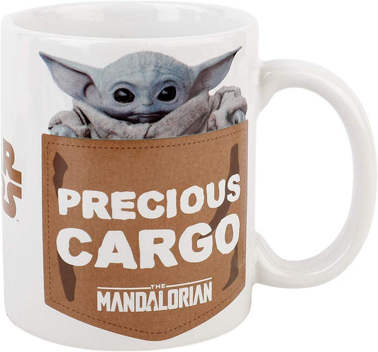 Star Wars: The Mandalorian Mug Gift Set (The Child Design) 11oz Ceramic Coffee Mug, Coaster & Keyring in Presentation Gift Box - Inspire Newquay