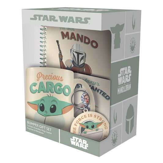 Star Wars: The Mandalorian (Precious Cargo) Bumper Gift Set (Mug, Coaster, Keychain & Notebook) - Inspire Newquay