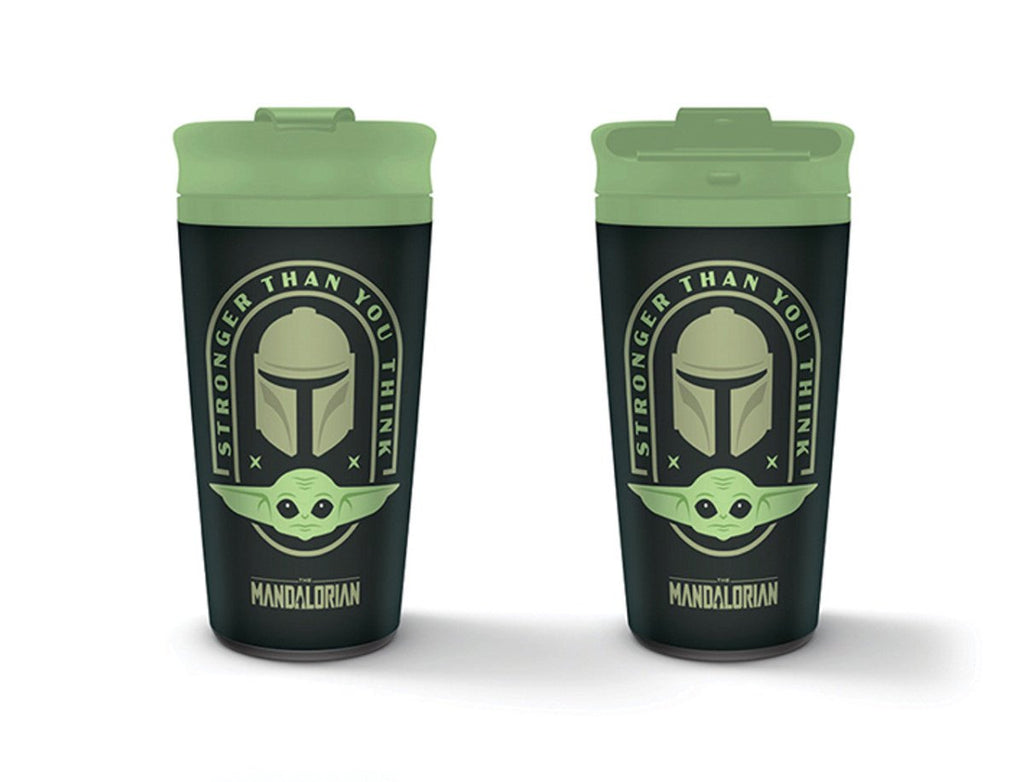 Star Wars The Mandalorian Stronger Than You Think Metal Travel Mug - Inspire Newquay
