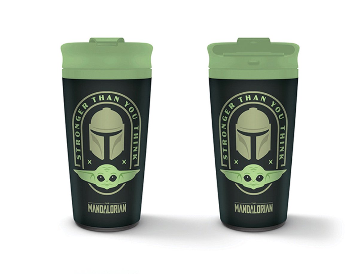 Star Wars The Mandalorian Stronger Than You Think Metal Travel Mug - Inspire Newquay