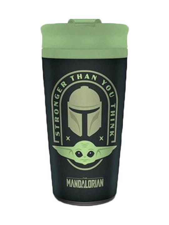 Star Wars The Mandalorian Stronger Than You Think Metal Travel Mug - Inspire Newquay