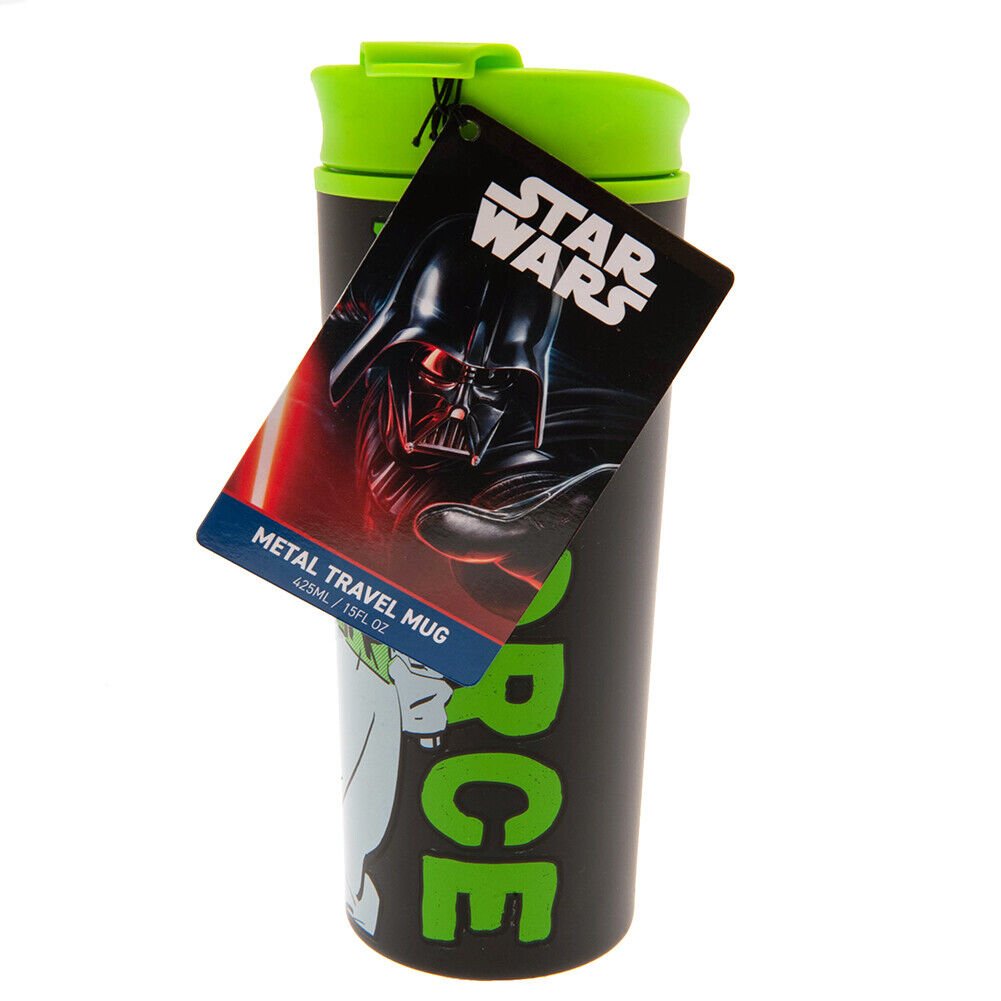 Star Wars Yoda Feel The Force Metal Travel Mug - Inspire Newquay
