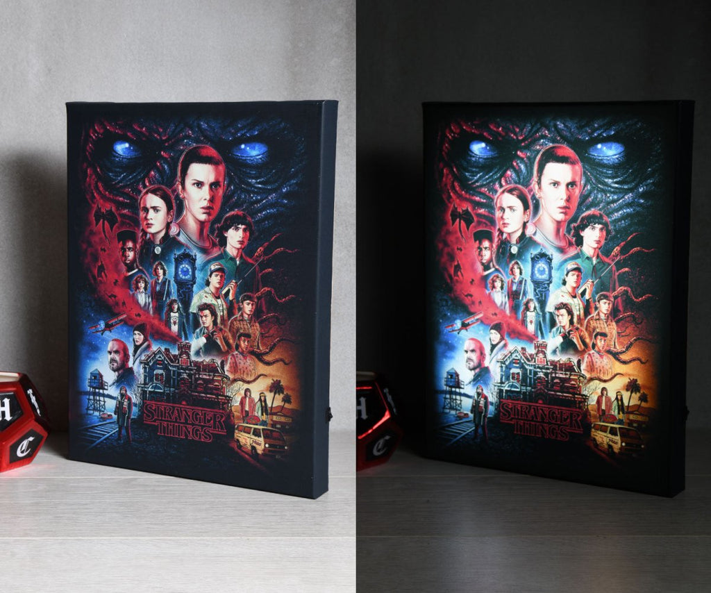 Stranger Things 30 x 40cm Light Up Canvas - Inspire Newquay