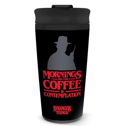 Stranger Things: Metal Travel Mug: Coffee & Contemplation - Inspire Newquay