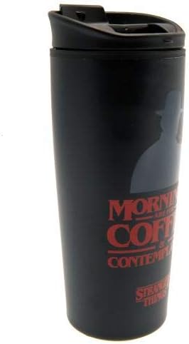 Stranger Things: Metal Travel Mug: Coffee & Contemplation - Inspire Newquay