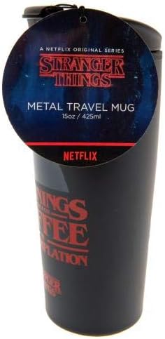 Stranger Things: Metal Travel Mug: Coffee & Contemplation - Inspire Newquay