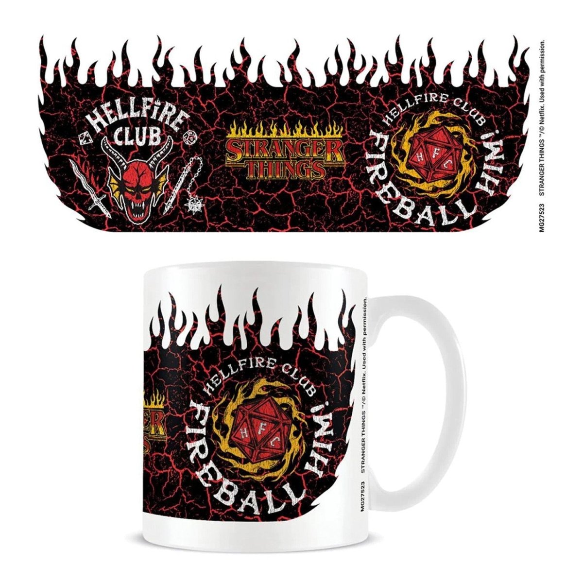 Stranger Things: Mug: Hellfire Club: Fireball - Inspire Newquay