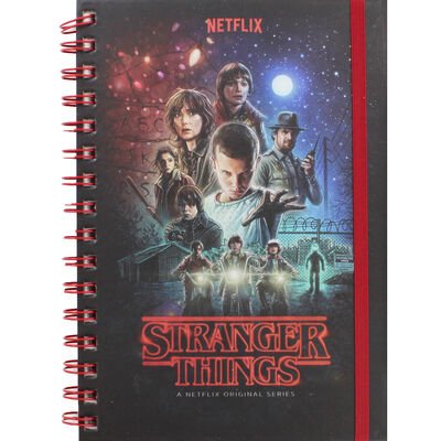 Stranger Things (One Sheet) A5 Metallic Notebook - Inspire Newquay