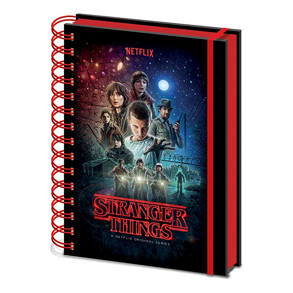 Stranger Things (One Sheet) A5 Metallic Notebook - Inspire Newquay