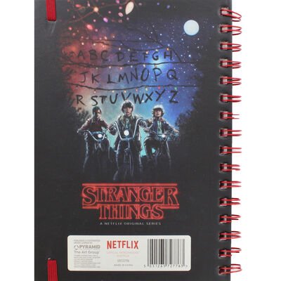 Stranger Things (One Sheet) A5 Metallic Notebook - Inspire Newquay