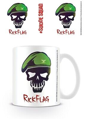 Suicide Squad Rick Flag Skull Coffee Mug - Inspire Newquay