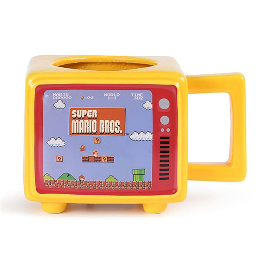 Super Mario Bros (Like A Boss) Retro Tv Heat Change Mug - Inspire Newquay