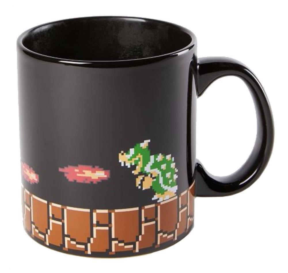Super Mario Maker Bowser 20oz Heat Changing Ceramic Mug - Inspire Newquay
