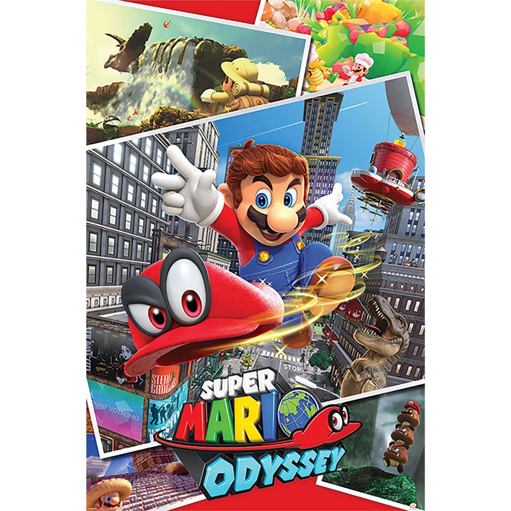 Super Mario Odyssey (Collage) Maxi Poster - Inspire Newquay