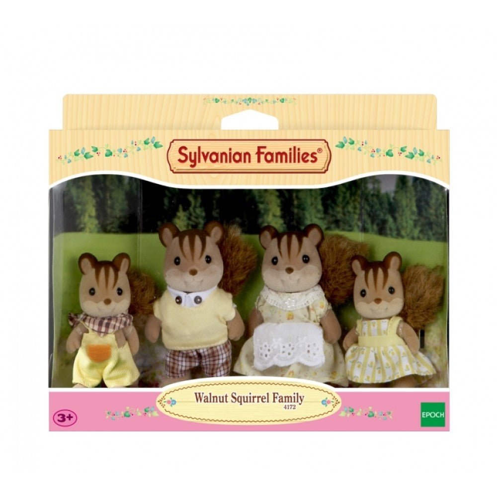 Sylvanian Families Walnut Squirrel Family - Inspire Newquay