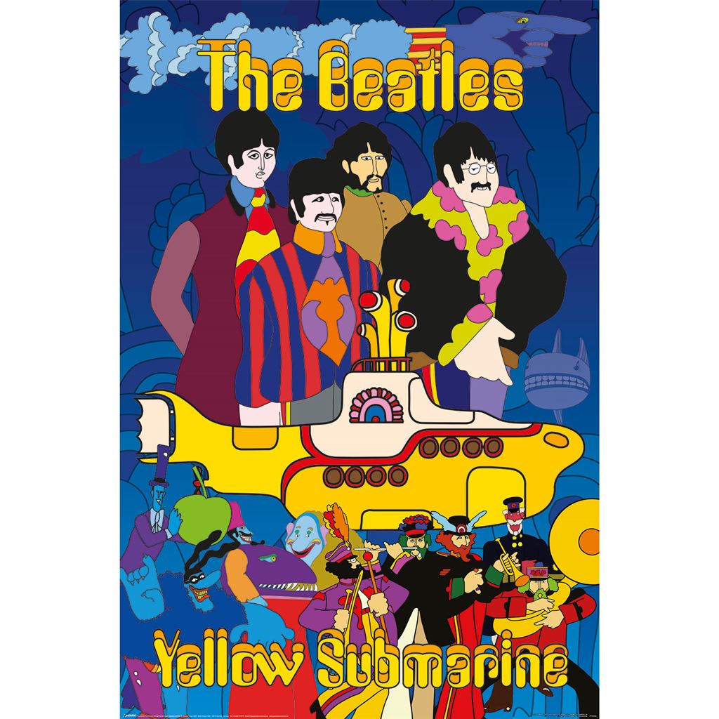 The Beatles - Yellow Submarine 61x91.5 cm Maxi Poster - Inspire Newquay