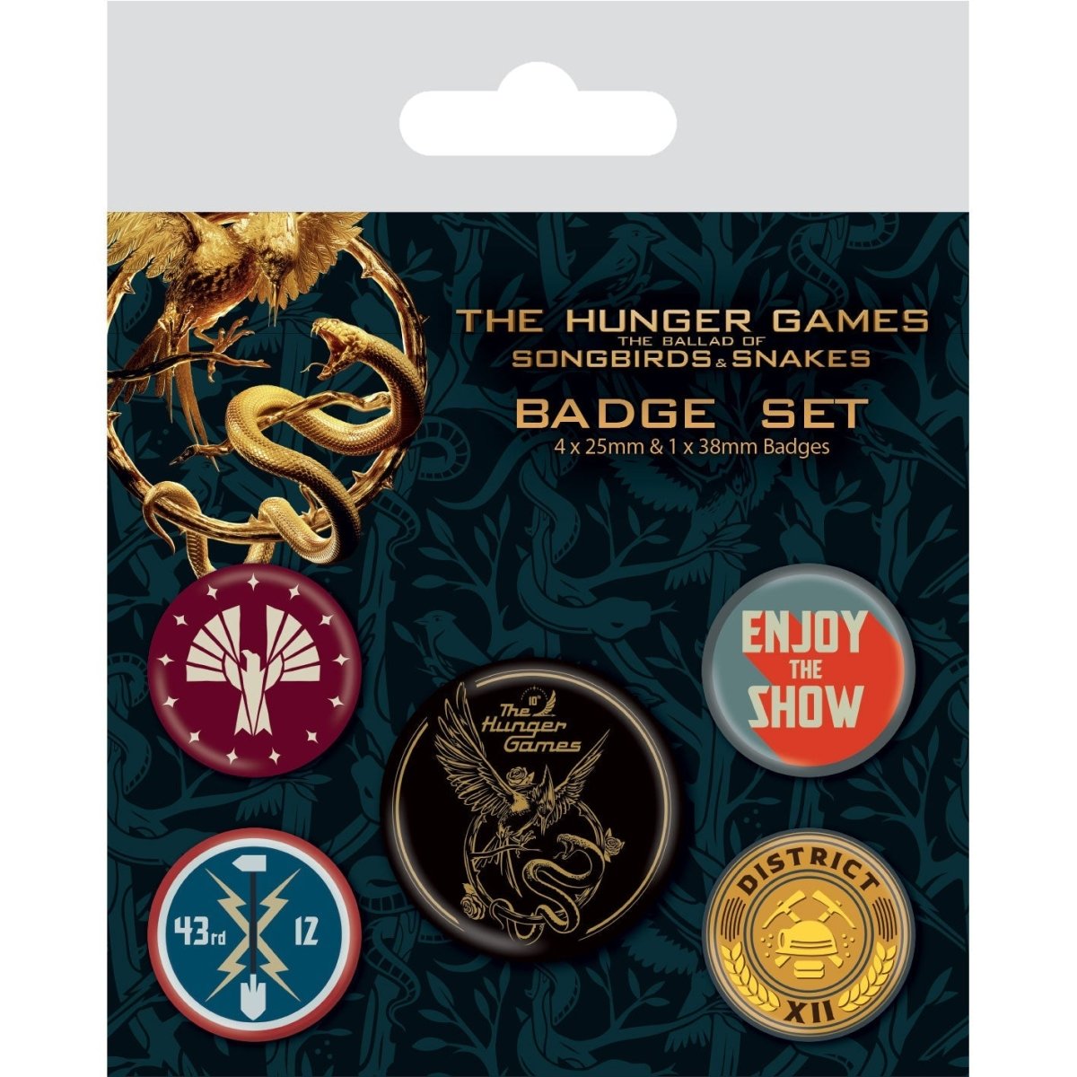 The Hunger Games: The Ballad Of Songbirds And Snakes Badge Pack - Inspire Newquay