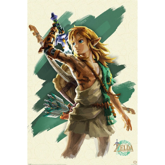 The Legend Of Zelda: Tears Of The Kingdom (Link Unleashed) 61 x 91 Maxi Poster - Inspire Newquay