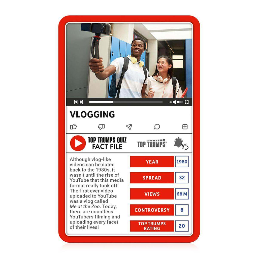 Top Trumps Gen Z - Guide to YouTube Trends Card Game - Inspire Newquay