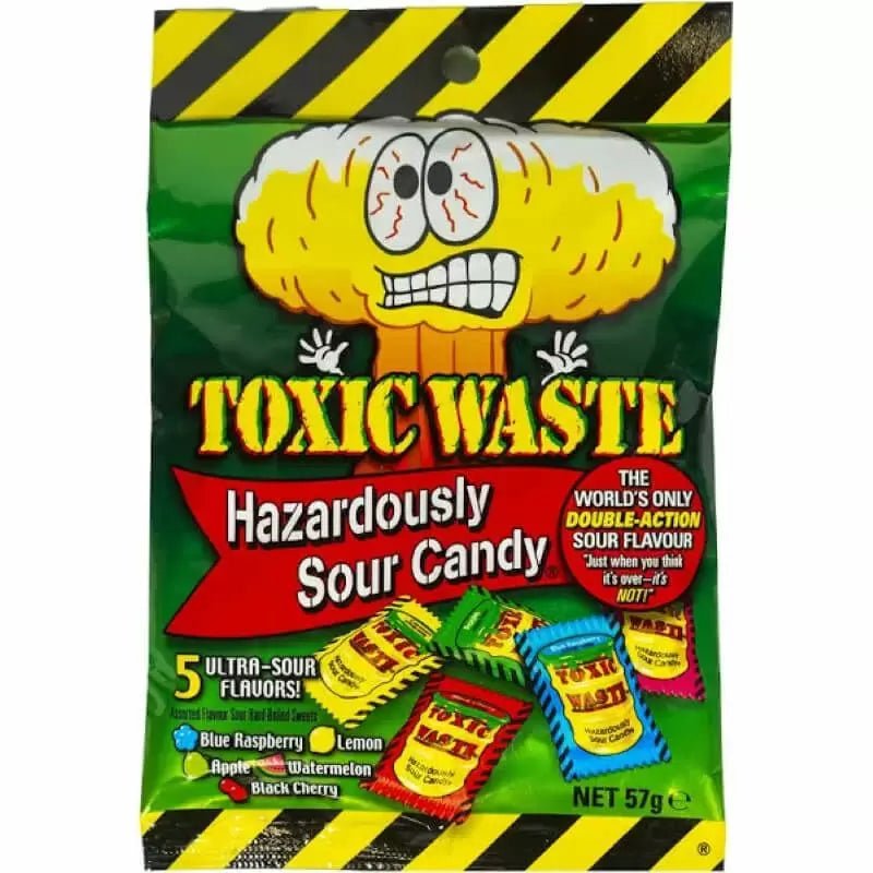 Toxic Waste Hazardously Sour Candy 57g - Inspire Newquay