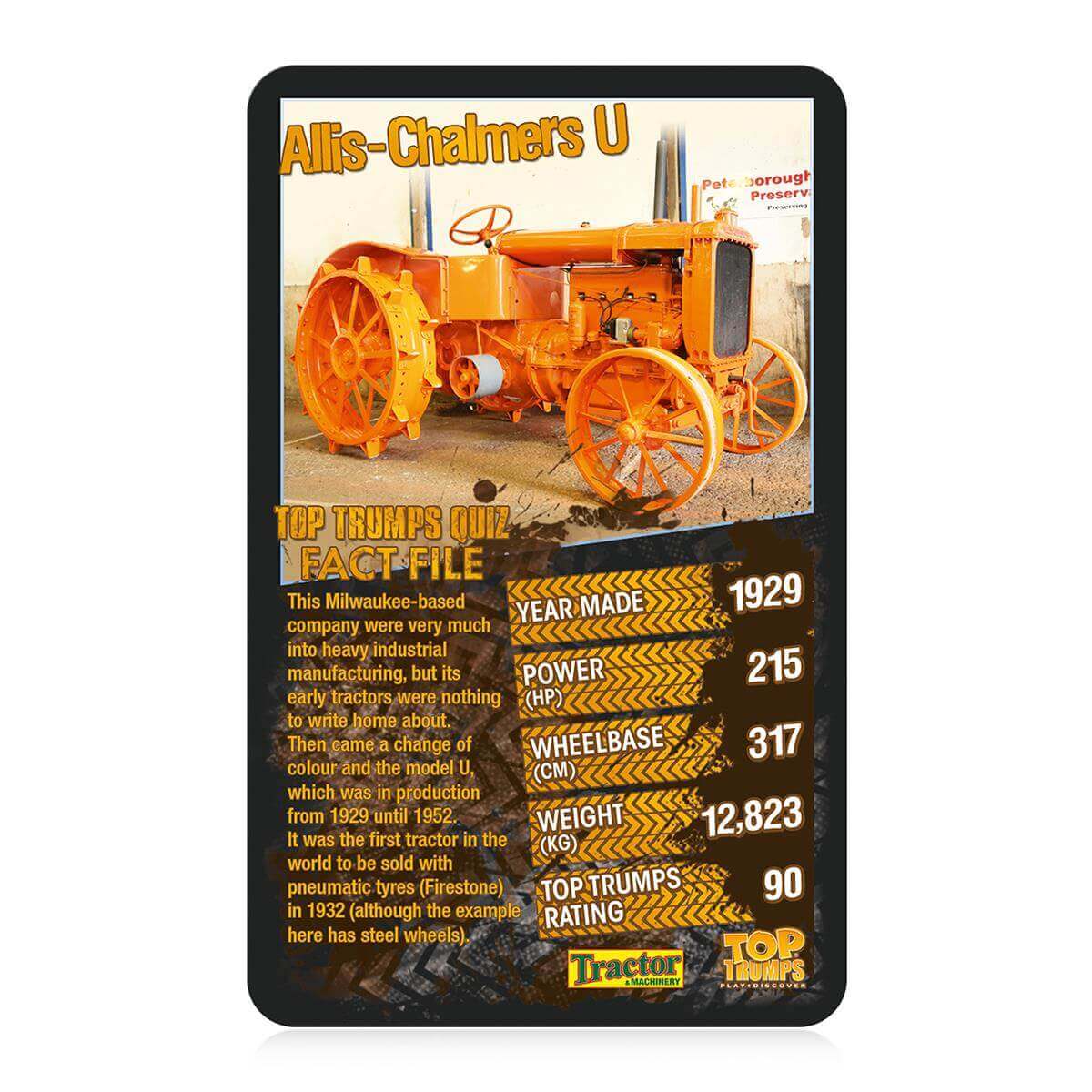 Tractors Top Trumps Card Game - Inspire Newquay