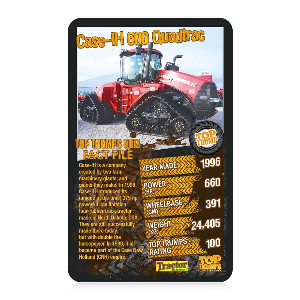 Tractors Top Trumps Card Game - Inspire Newquay