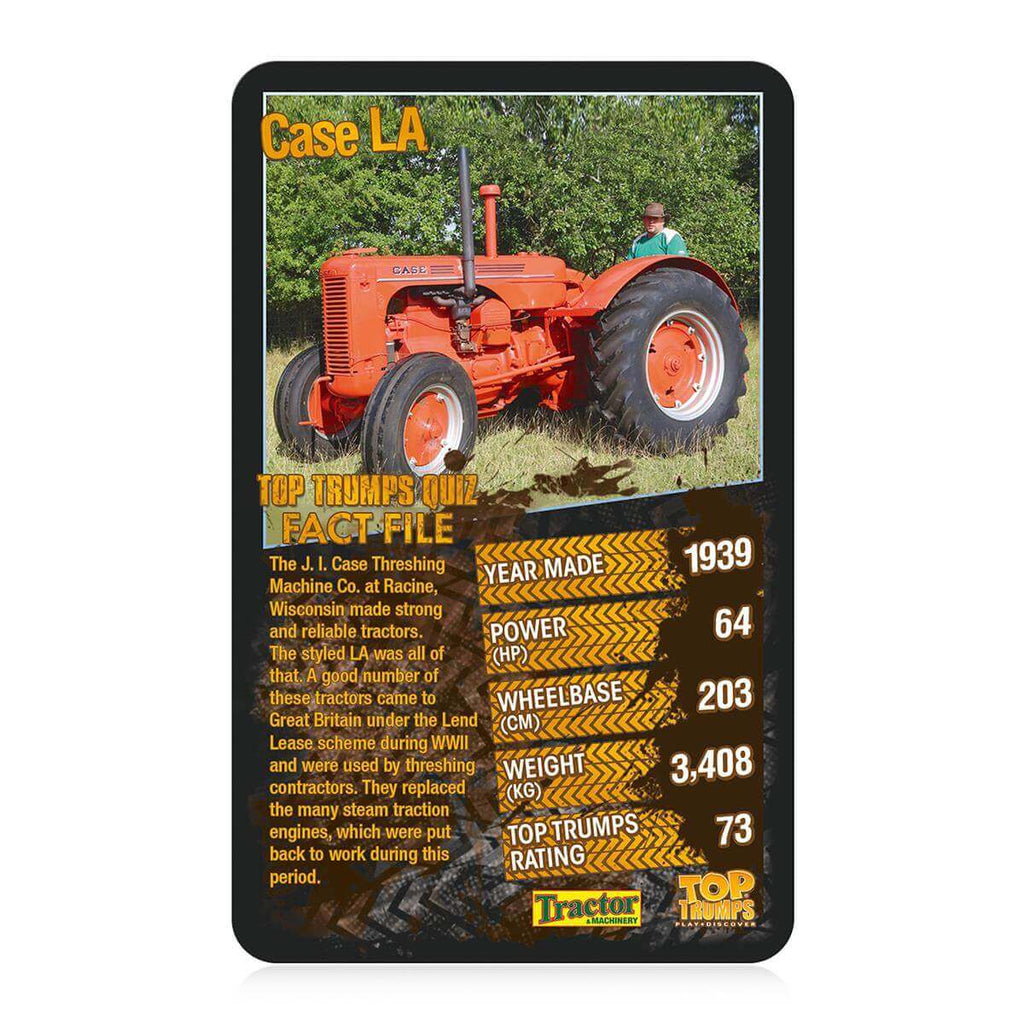 Tractors Top Trumps Card Game - Inspire Newquay