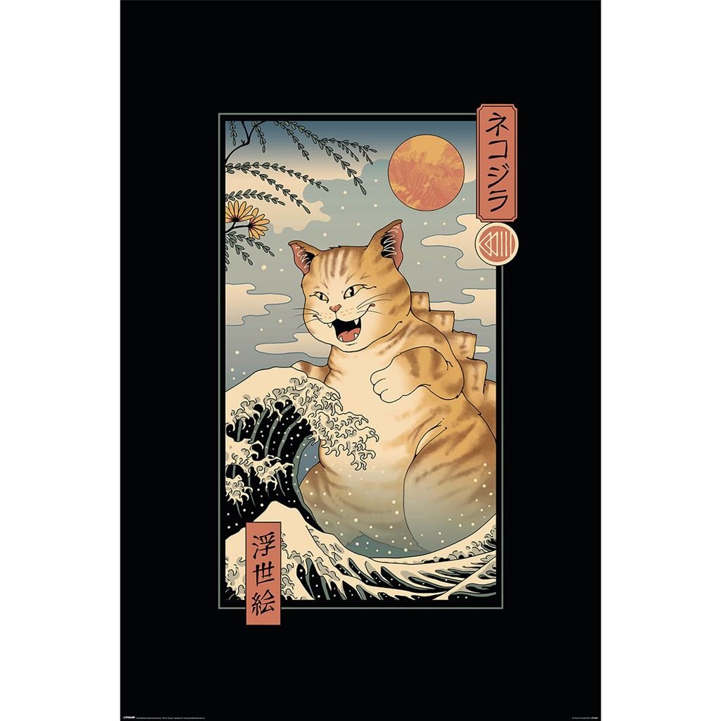 Vincent Trinidad (Catzilla Ukiyoe) 61 X 91.5cm Maxi Poster - Inspire Newquay