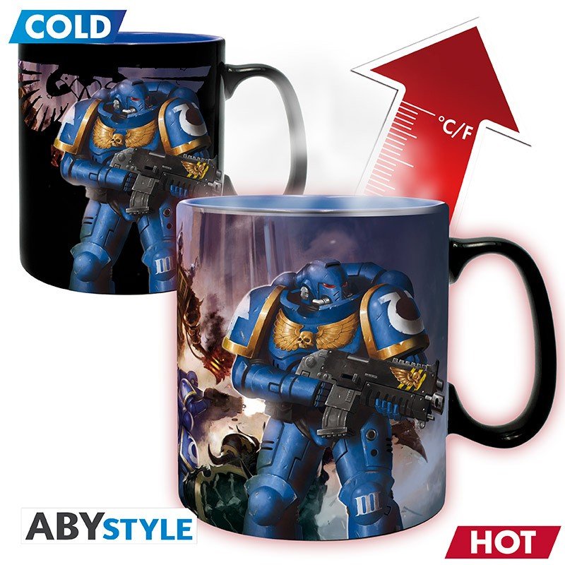 WARHAMMER 40,000 - Mug Heat Change - 460ml - Loyalist vs Traitor - Inspire Newquay