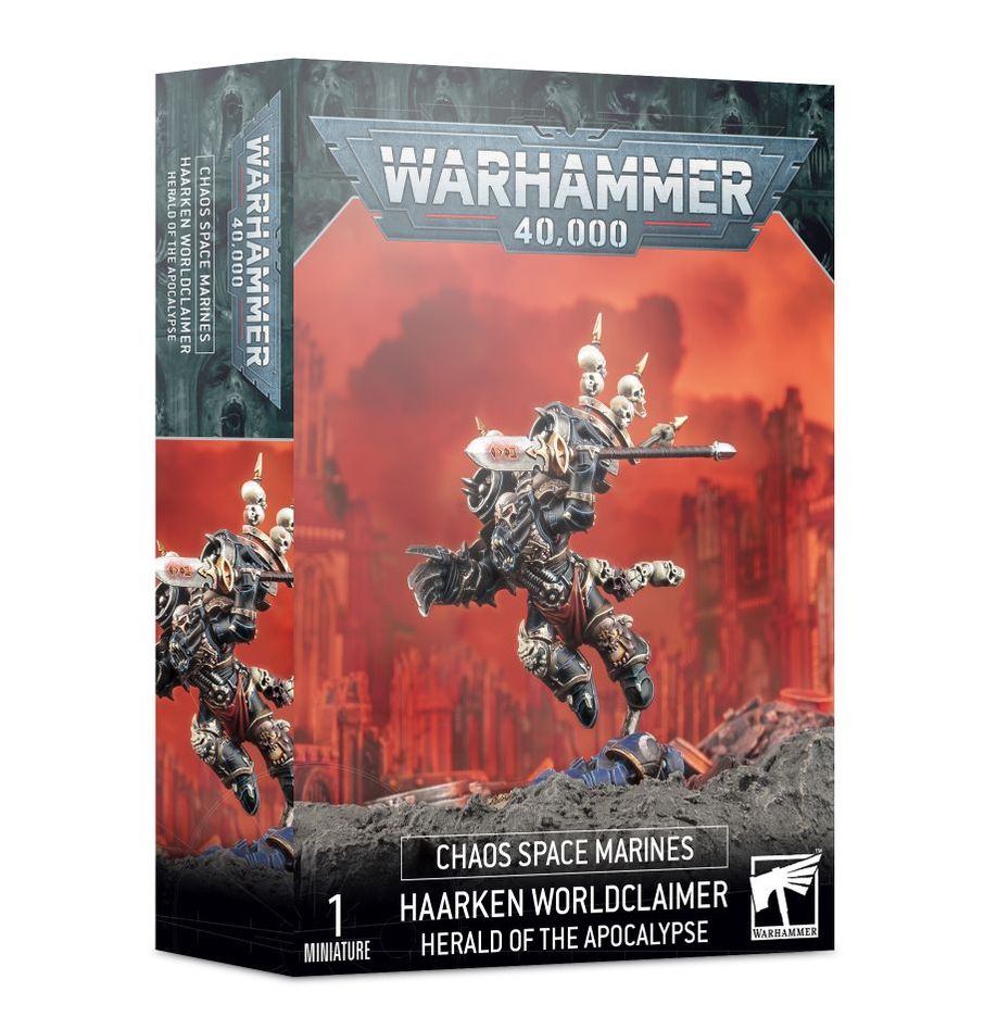 Warhammer 40k Chaos Space Marines - Haarken Worldclaimer, Herald Of The Apocalypse - Inspire Newquay